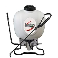 Roundup 190314 Backpack Sprayer for Fertilizers, Herbicides, Weed Killers & Insecticides, 4 Gallon , White