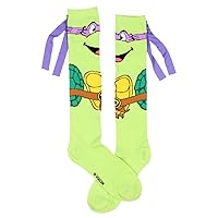 Bioworld Teenage Mutant Ninja Turtles Character Mask Knee High Socks