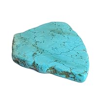 Natural Turquoise Rough Slab 100% Pure Natural Stone Slab 233.50 Ct Uncut Rough Certified Turquoise Slab