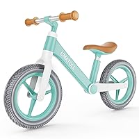 12 Inch Toddler Balance Bike, Age 2 to 5 Years Old, Ultra Light Nylon Frame No Pedal Balance Bicycle Gift for Boys Girls