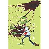 Zombie notebook, planner journal, lined stationery paperback book