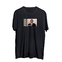 Office The Tv Show Michael Scott Dead Inside Meme_MA0448 T-Shirt Shirt Men, 2XL Black Men's