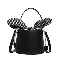 Round Bucket Pu Leather Cute Chain Tote Shoulder Crossbody Bag
