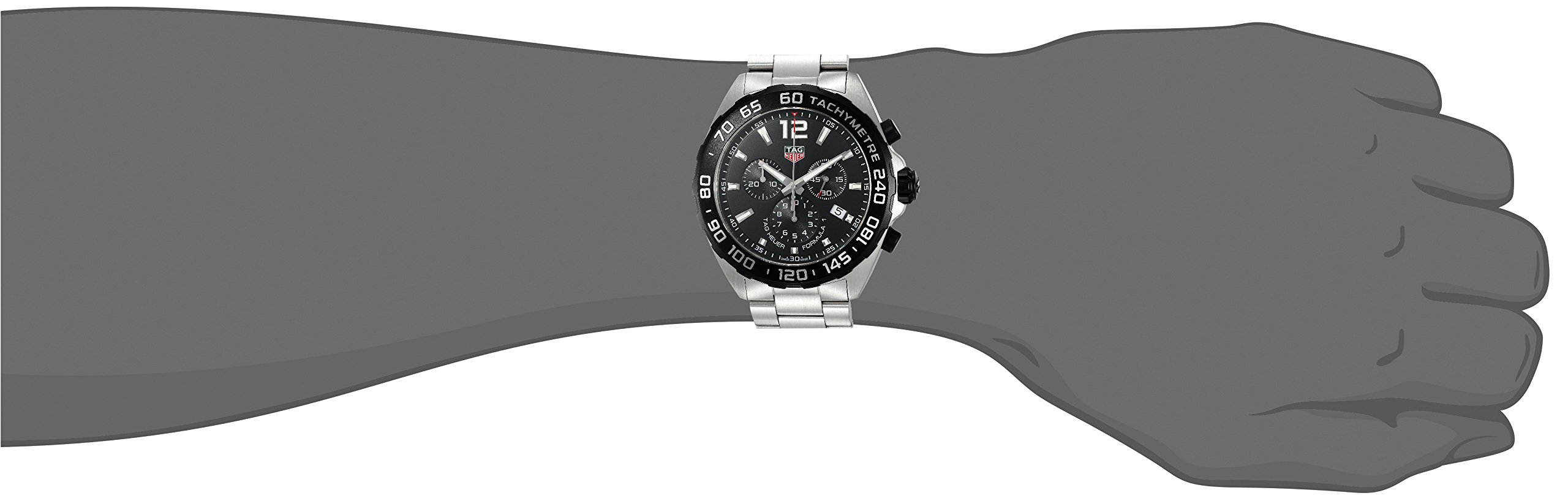Tag Heuer Men's 'Formula 1' Swiss Quartz Stainless Steel Dress Watch, Color:Silver-Toned (Model: CAZ1010.BA0842)