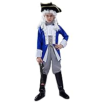 Boy Colonial Costume Cosplay Kids General Medieval Costumes