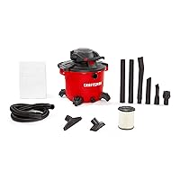 CRAFTSMAN CMXEVBE17607 16 Gallon 6.5 Peak HP Wet/Dry Vac with Detachable Leaf Blower, Heavy-Duty Shop Vacuum with Attachments