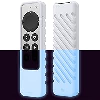 R3 Protective Case Compatible with 2022 Apple TV Siri Remote 3rd Generation, Compatible with 2021 Apple TV Siri Remote 2nd Gen - Great Grip, Shock Absorption, Drop Protection [Nightglow Blue]