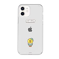 LINE Friends KCE-CSB049 iPhone 12 Mini Soft Case, Line Friends, Clear Saree, Transparent TPU, Prevents Contact Marks and iPhone 12 Mini Cover, Dreamy Night Sally