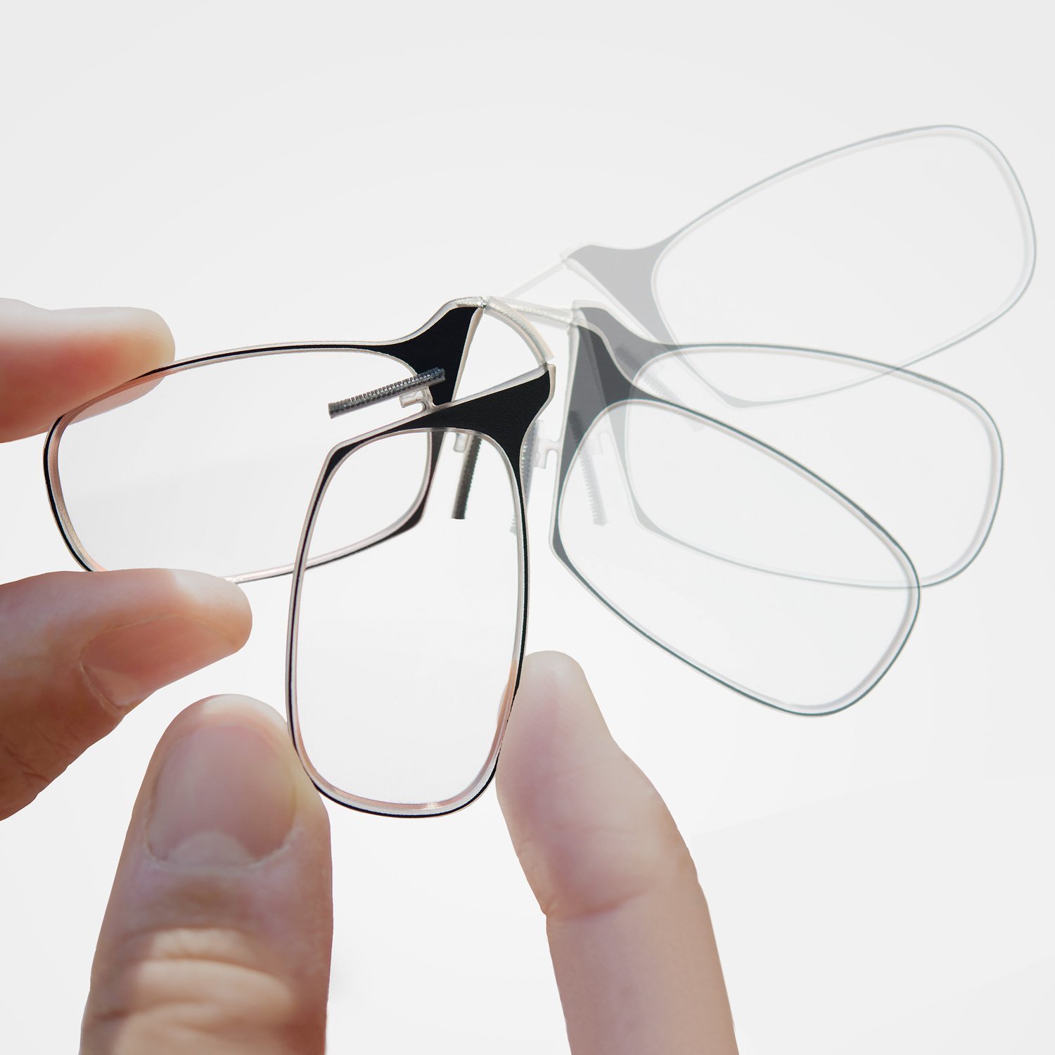 ThinOptics Keychain Case and Readers Rectangular Reading Glasses