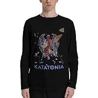 T Shirt Katatonia Men's Fashion O-Neck Shirts Classical Long Sleeve Tops Black