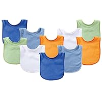 Luvable Friends Unisex Baby Cotton Terry Bibs