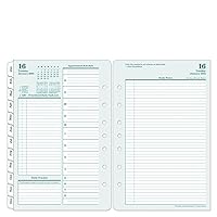 FranklinCovey - Original Two Page Per Day Ring-Bound Planner (Classic, Jan 2024 - Dec 2024)