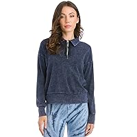 Hard Tail Preppy Half-Zip Pullover Top (Style B-173)
