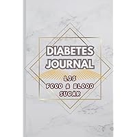 Diabetes Journal Log Food & Blood Sugar: Daily Tracker for Optimum Wellness. Simple Tracking with NOTES, Lunch, Dinner, Bed Before & After Tracking