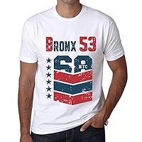 Men's Graphic T-Shirt Bronx 53 53rd Birthday Anniversary 53 Year Old Gift 1971 Vintage Eco-Friendly Short Sleeve