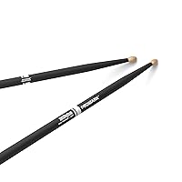 Drum Sticks - Mike Portnoy Drumsticks - ActiveGrip For Secure, Comfortable Grip - Gets Tackier As Your Hands Sweat - Active Grip Finish, Oval Wood Tip, Hickory Wood - 1 Pair