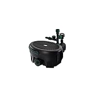 Aquagarden Pennington, Inpond 6 in 1 Pond & Water Pump, Filter, UV Clarifier, LED Spotlight,All in One Solution for a Clean, Clear and Beautiful Pond, for Ponds up to 900 Gallon, Black