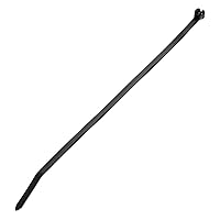 Panduit BT1.5I-M30 Dome-Top Barb Ty Cable Tie, Heat Stabilized Nylon 6.6, Black Intermediate Cross Section, Curved Tip, 40lbs Min Tensile Strength, 1.5