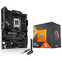INLAND Micro Center AMD Ryzen 9 7950X3D AM5 Unlocked Desktop Processor with AMD 3D V-Cache Technology Bundle with ASUS ROG Strix B650E-F Gaming WiFi AM5 Ryzen 7000 Gaming Motherboard(DDR5, PCIe 5.0)