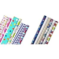 Hallmark Kids Birthday and All Occasion Wrapping Paper Bundle (9 Rolls, 300 sq ft total)