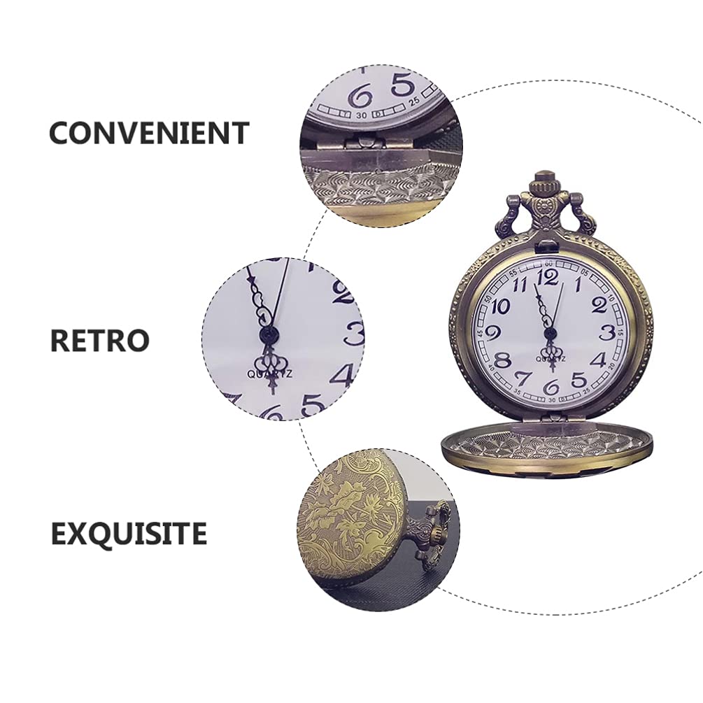 Hemobllo Retro Fob Watch Vintage Pocket Watch Classic Mechanical Watch for Graduation Gifts