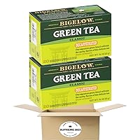 Bigelow Decaffeinated Green Tea Bags 20 Count - Pack of 2 (40 ct in total)
