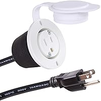 15A Weatherproof Outdoor Power Outlet by Journeyman-Pro 15 Amp 125 Volt NEMA 5-15R Receptacle Kit with Integrated 20