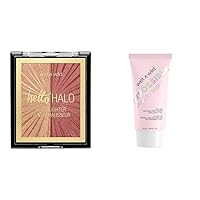 wet n wild Mega Glo Blushlighter Blush and Highlighter Duo, Flash Me + Wet n Wild Prime Focus Impossible Primer Hydrating Matte Finish, Clear, 0.84 Fl Oz