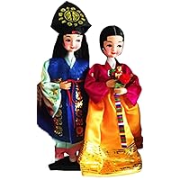 Korean Beauty Hanbok Dolls Korean Traditional Bride Groom Wedding Doll Figurines Basic Wedding Gift Marriage Couple Dolls (5)