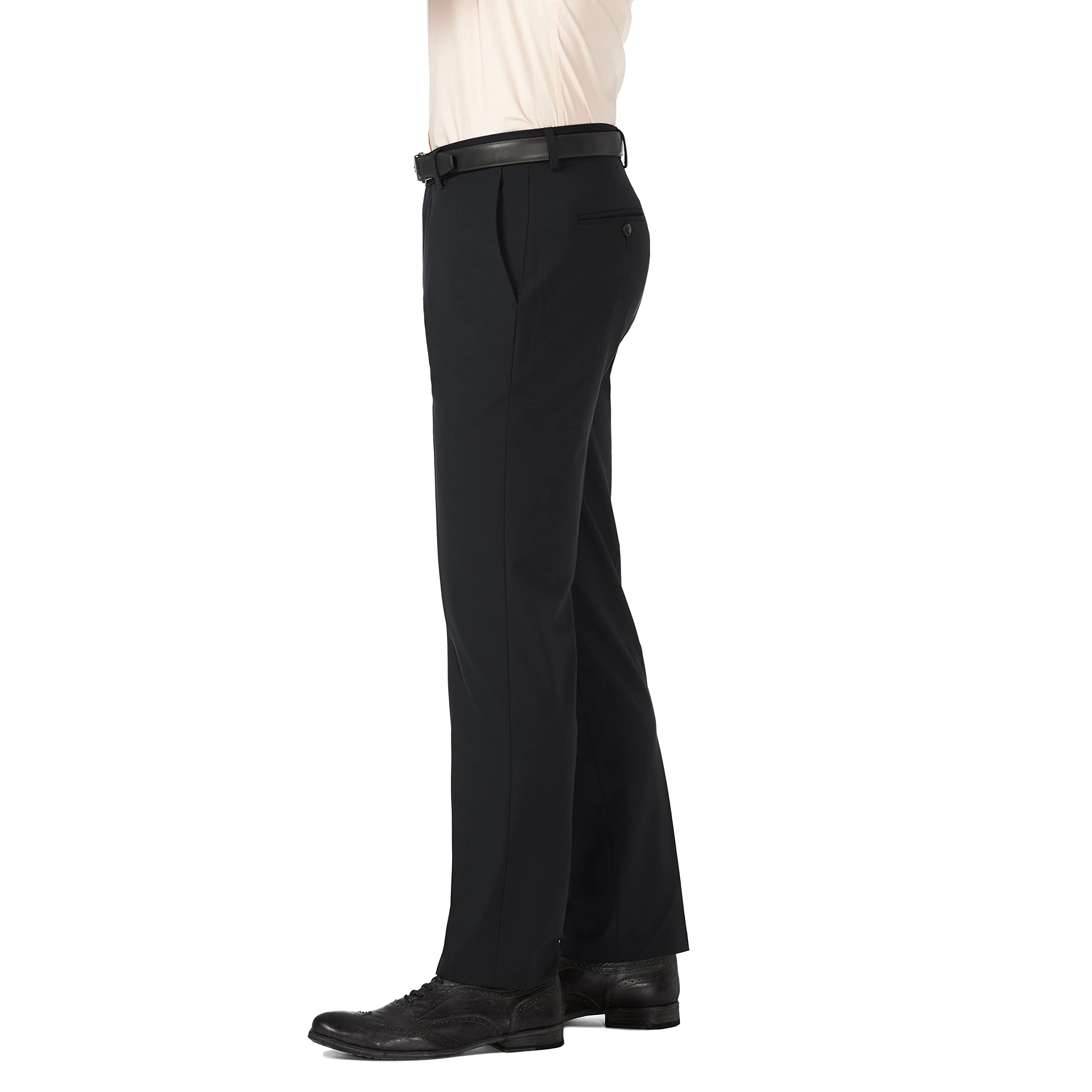 J.M. Haggar Men's 4-Way Stretch Dress Pant - Slim Fit Flat Front