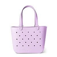 Simple Modern Beach Bag Rubber Tote | Waterproof Extra-Large Tote Bag with Zipper Pocket for Beach, Pool Boat, Groceries, Sports | Getaway Bag Collection | Electric Lavender