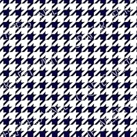 Houndstooth Pattern Vinyl Permanent Adhesive Craft Vinyl Works with Craft Cutters 12 inch by 12 inch Bundle (41C, 1)