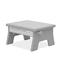 Ease-Up Adjustable Nursing Footrest in Pebble Grey, Made of Sturdy Pinewood, Lightweight, Easy to Assemble