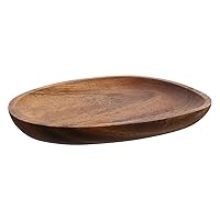 BESTOYARD 1pc Food Dish Food Serving Tray Makeup Container Wooden Tray Snack Container Cheese Platter Walnut Snack Plate Serving Plate Refreshments Dish Black Walnut Tortoise Shell
