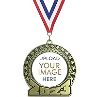 Juvale 12 Pack Gold Winning Participation Medal Awards for Contests with  Neck Ribbon for Sports, Competitions, Tournaments, Spelling Bees, Olympic