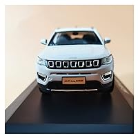 Scale Model Cars 1:43 for Jeep Compass Alloy Model Car Static High Simulation Metal Model Vehicles Gift Toy Car Model