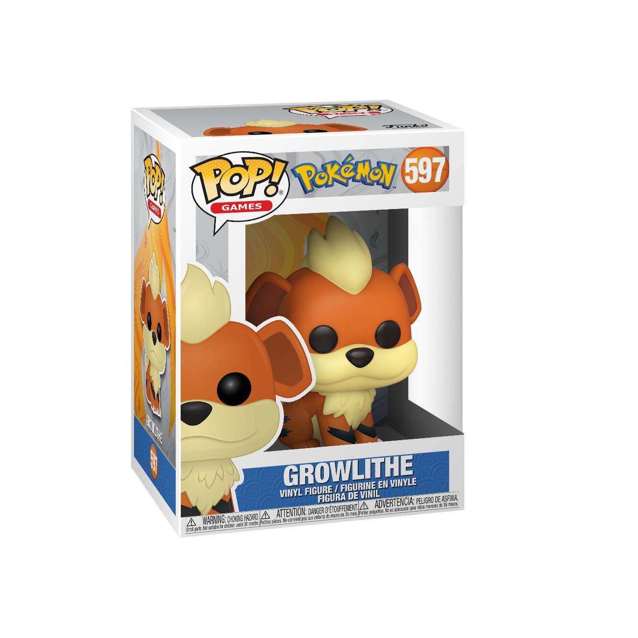 Funko Pop! Games: Pokemon - Growlithe, Multicolor