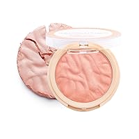 Revolution Beauty, Blusher Reloaded, Pressed Powder Face Blusher, Highly Pigmented & Long Lasting Formula, Peaches & Cream, 0.26 Oz.