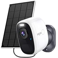 Dzees 4MP Solar Security Cameras Outdoor Wireless WiFi 2.5K Color Night Vision Outdoor Security Camera, Eco-Friendly Solar Panel, Vehicle/People/Pets AI Detection, Spotlight/Siren, IP66 Camera