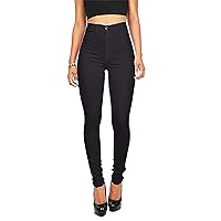 Andongnywell Super High Waisted Stretchy Skinny Jeans Denim Pants