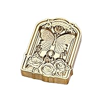 Atcdfuw Soft Molds,Vintage 3D Embossed Wax Seal Stamp Sealing Stamp for DIY Crafts and Envelope Scrapbooking and Journaling Brass Head