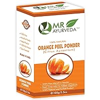 100% Organic Orange Peel Powder | Orange Peel Powder for Skin | Orange Peel Powder for Face | No Added Chemicals, 100 Grams