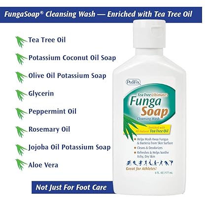 Pedifix FungaSoapLiquid with Tea Tree Oil, 6 oz.
