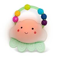 B. baby – Baby Light-Up Cloud Rattle- Rain-Glow Squeeze- Teething Rattle Toys for Babies 3 Months +