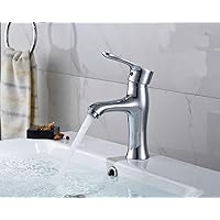 Water Bibcock Faucets,All Hot and Cold Faucets Single Hole Double Water Basin Faucet Wash Basin Cold Heat Mixed s with Accessories Water-Tap