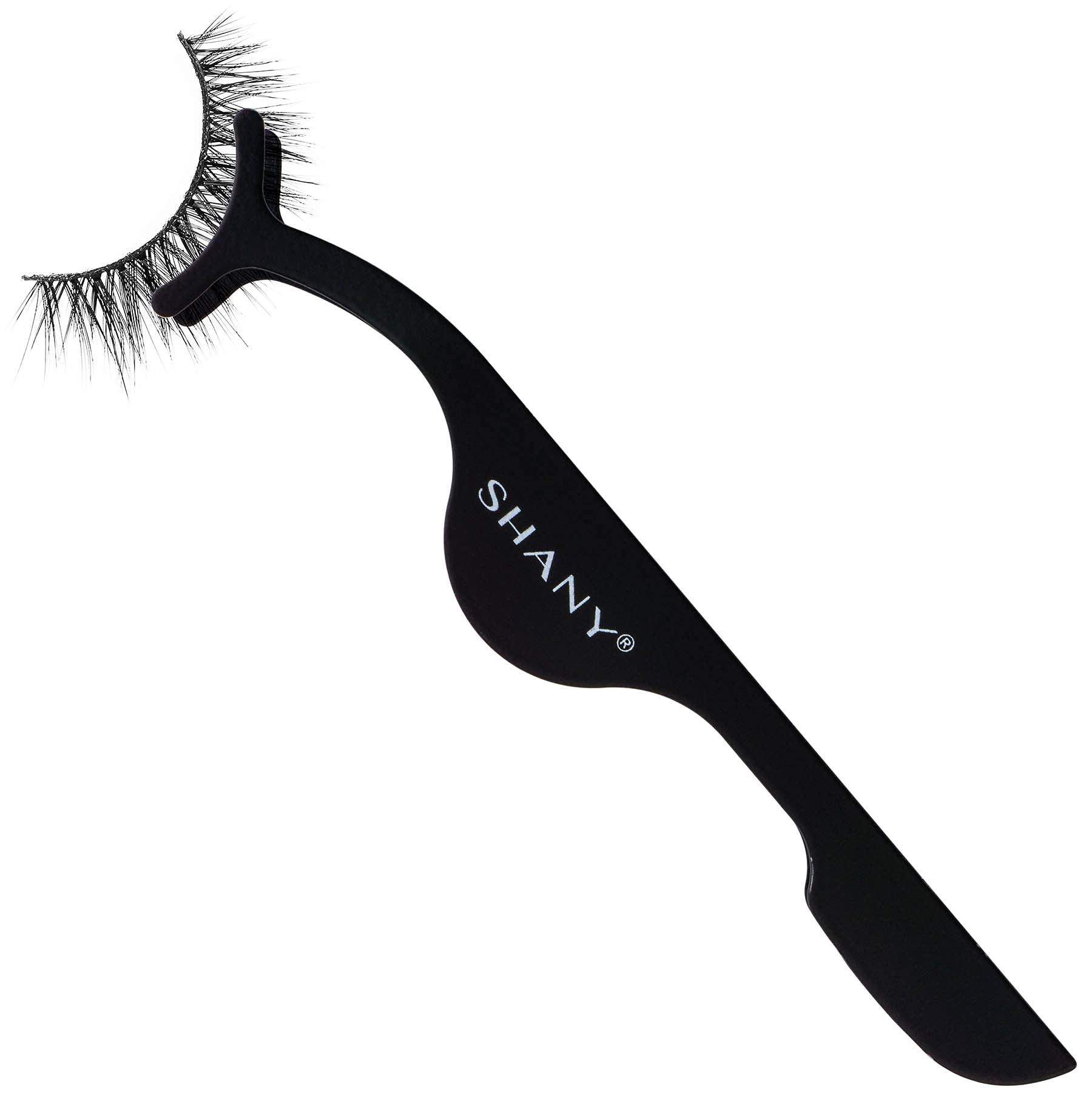 SHANY Kiss My Lash Faux Eyelash Applicator - Eyelash Extension Durable Stainless Steel Tweezers - Applicator/Remover - BLACK