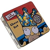 Simpsons Chess Set with Laminated fold-up playing board
