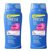 FINESSE Restore + Strengthen Moisturizing Conditioner, 24 oz, Moisturize & Repair Dry or Damaged Hair for Soft, Healthy Looking Hair (Pack of 2)