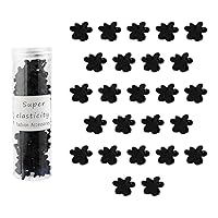 Tiny Black Flower Hair Claw Clips for Women Girls,50Pcs Cute Flower Claw Clips for Thin Fine Hair Small Flower Hair Clips Hair Styling Accessories,Black