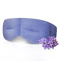 Mavogel Weighted Eye Mask for Dry Eyes - Lavender Flaxseed Eye Mask for Sleeping, Microwave Heated Eye Mask Warm Compress for Eyes Moist Heat Eye Compress Migraine Headache Relief Warming Sleep Mask